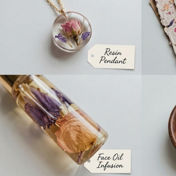 Elegant Pink and Green Faux Floral Bouquet - Picture 11 of 12